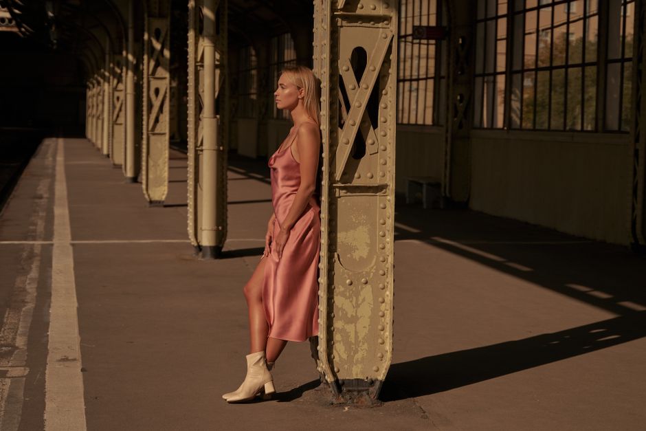The Art of Contrast: Styling Steel-Toed Boots with Silk Slip Dresses